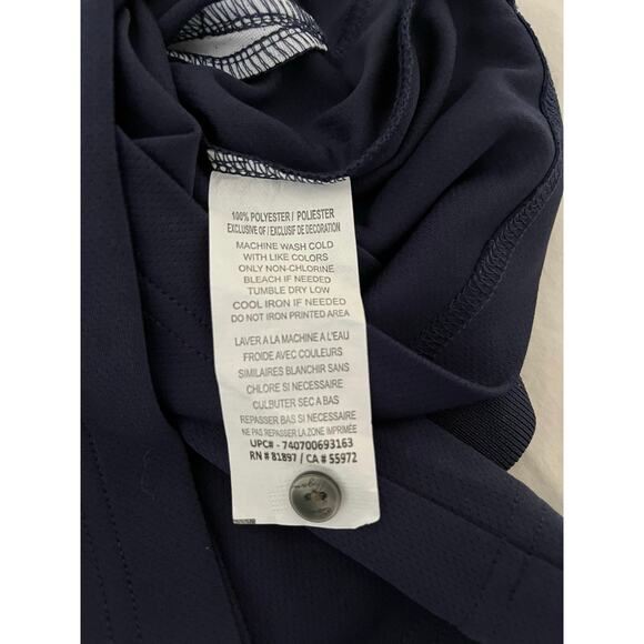 Ben Hogan Performance Golf Men’s Polo Shirt Peacoat Blue Bright White Large New - Picture 10 of 12